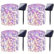 Solar String Lights Outdoor, 4-Pack Each 72FT 200 LED, Solar Twinkle Lights O...