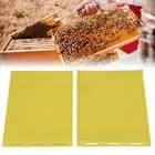 2pcs Yellow Honeycomb Bee Hive Wax Frames Beekeeping Sheet Press Mold