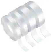 4 Rolls Double Sided Heavy Duty Tapes, Clear Two Clear,Transparent