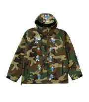 SUPREME x The Smurfs GORE-TEX Shell Jacket Woodland Camo Men's size Large