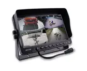 Elinz 9" Splitscreen DVR Monitor 12V 24V 4 AV Inputs 800x480 Bus Truck Caravan