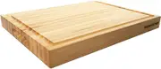 Medium Wood Cutting Board from Canadian Maple - A Reversible Butcher Block That Comes with Juice Groove for Cutting Meat and Juicy Veggies Easily - Maple Chopping Board - 16x12x1.5"