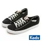 【Keds】KICKSTART 個性動物紋拼接帆布鞋-黑(9221W123422)