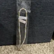 Chain Pearl Style Mask Chain Holder Gold Beaded Necklace With Elastic Chain