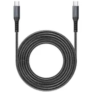 RockRose Powerline 60W - 3A USB-C Cable - 2m Kevlar Fiber Braided - 70kg Tension - 10000+ Plug / Pull - 5000 Bending Test [RRCS07CC2]