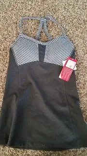 NWT Athleta Fulfillment Tank Top Built in Bra Support Sz XXS