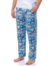 The Smurfs Men's Smurfette Papa Smurf Portrait Sleep Pajama Pants (XL)