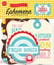 Echo Park Happiness Is Homemade Ephemera die-dut 33 pcs Cooking! Baking!