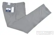 NWT - BRAX Evans Olive Cotton Regular Fit Flat Front Luxury Pants Trousers - 34