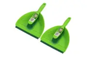 2x Sabco Compact Dustpan Broom Home Office Cleaning Brush Set Easy Storage Tool