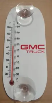 GMC Truck Logo Window Thermometer 8"x3 1/2"