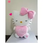 全新現貨HELLO KITTYKITTY 凱蒂貓安撫大娃娃玩偶抱枕來摟~正版KTKT抱愛心~愛心會七彩色燈變化喔凱蒂貓