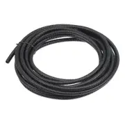 5 M 4.5 x 7 mm Flexible Corrugated Conduit Tube for Garden,Office Black