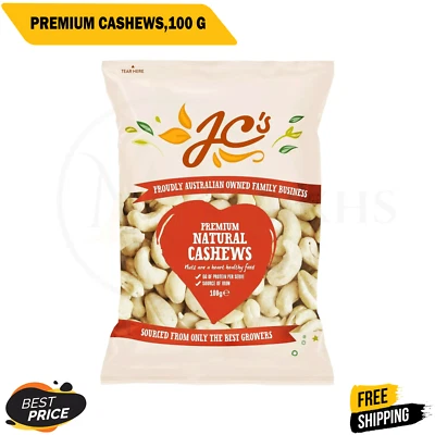 J.C.'S QUALITY FOODS Natural Premium Cashews,100 g-AU
