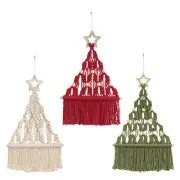 Christmas Macrame DIY Kit Wall Hanging Decor Christmas Tree Macrame Craft Kit