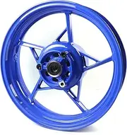 Blue Front Wheel Rim Compatible with Kawasaki Z650 Ninja 650 2017-2024, Z900 ABS include 2017-2024, Z900 SE 2022-2023, Bearing included, Motorcycle Replacement Accessories Parts