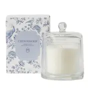 Pilbeam Living Chinoiserie Glass Cloche Scented Candle Home Decor Fresh Linen