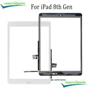 For iPad 8 8th Gen 2020 Touch Screen Replacement Digitizer Display +Button White