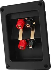 GAROZATION Four Terminal Speaker Box Terminal Cup Waterproof Connectors for Home Theater and Professional Environments