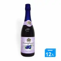 在飛比找蝦皮商城優惠-七星藍莓汽泡香檳飲料750mlx12入/箱【愛買】