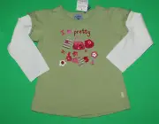 3 3t NWT Pumpkin Patch SHOPPING HEAVEN Green I Love Pretty Bags SHIRT Top Girls