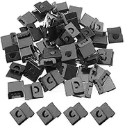 Photo Frames Hanger Hooks 0.3mm Thick S-Shaped Metal Wall Mount Album Picture Hanging Clips 200 Pcs Picture Photo Board Hanger Hook S Shaped Metal Artwork Wall Mount Album Hanger Black