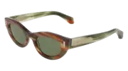 FERRAGAMO SF2062SE 280 STRIPED BROWN GREEN 49/23/145 FEMALE Sunglasses