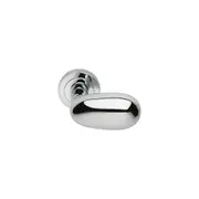 Manital UOVO Handle Lever Set on Round Rose - Available in Various Finishes
