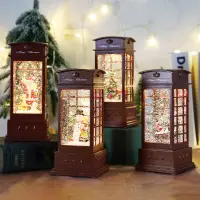 在飛比找蝦皮購物優惠-圣誕節裝飾八音盒水晶球飄雪圣誕老人音樂盒雪花水晶球圣誕節禮物