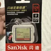 SanDisk Extreme 128GB Compact Flash Memory Card (SDCFXSB-128G-G46),Black