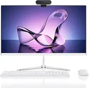 23.8" All in One Desktop Computer, Wireless Keyboard & Mouse, 2.9GHz Intel CPU, FHD, 16GB RAM, 512GB SSD, Windows 11, WiFi 6, Bluetooth 5.2, 720P Webcam, Quiet & Fast Run for Home, Office