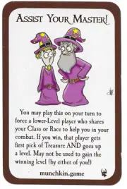 Munchkin Promo Card Assist Your Master by Steve Jackson Games