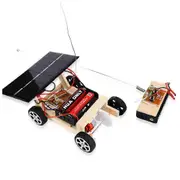 Solar Car Remote Control RC Car Educational Toys DIY Science Technology Car Toys Set for Children Photo color