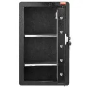 VEVOR Single Door 4.0 cu.ft Safe Box with Key Lock Password & Fingerprint Black,