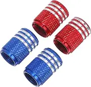 PAMINGONO 4pcs American Flag Pattern Tire Valve Stem Caps Durable Caps for Cars Trucks Motorcycles Easy to Install Eye Catching Automotive Accessories
