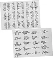 KONTONTY 2 Sheets DIY Bohemian Water Soluble Embroidery Kit of Dissolvable Pattern for Sewing Unique Stick and for Creative Embroidery Projects