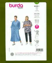 Women's Loose Fit Dress or Tunic Sewing Pattern (Sizes 18-28) Burda 6108