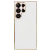 For Samsung Galaxy S23 Ultra Glossy Phone Case 6D Electroplated Edges Soft TPU Cover