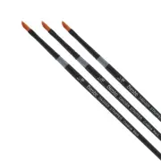 Beste Finest Golden Taklon Hair Brush Angular Curve-Maker 1/8"" - 2 Pk