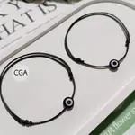 MATA HITAM EVIL EYE 手鍊黑色黑色惡魔眼情侶眼