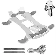 Geekria Storage Stand Compatible With PlayStation 5, PSVR2, VR Headset and Controller Hanger, Settled on PS5 Console, With 2-in-1 Charging Cable, Multi-Functional Bracket Hook (White)