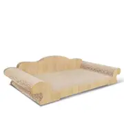 Cat Scratching Post Toy Bed Scratcher Corrugated Cardboard Pet Furniture Couch Sofa Shape Pad Indoor Kitten Nest Play Lounge