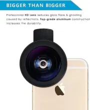 Phone Camera Lens, 0.45X Super Wide Angle Lens, 12.5X Macro Lens, Clip-On 2 in 1