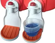 2 Pack Laundry Detergent Drip Catcher Cup Holder - Fabric Softener Gadget Cup Holder Detergent Drip Catcher (Upgraded Drip Tray) for Liquid Spigot Container Plastic Sheet Saver No More Mess or Leaks（Blue）