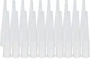 50 PCS Spare Silicone Nozzle Sealant Fit for Caulking Pipes Repairing Gaps Wall Tiles Floor Tiles Doors Windows Installation Tools Hand Tool Accessories