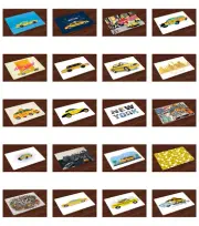 Ambesonne Fabric Place Mats 4 Piece Set Placemats for Dining Room Kitchen Table