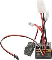 Remote Control Car ESC 320A Brushed Electronic Speed Controller High Performance Stable Power Output with Aluminum Alloy Heat Sink for RC Cars and Boats Durable Plastic Black