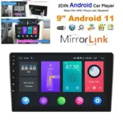 9" Double Din Android 11 Car Stereo GPS Navigation Radio Player WIFI Mirror Link (for: Fiat)