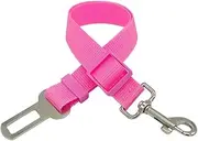 Pet Dog cat car seat Belt Adjustable Harness seat Belt Lead Rope for Small and Medium-Sized Dog Travel Clip pet Supplies 8 Colors S Pink
