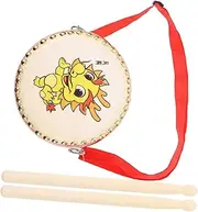 AKOOSY 1 Set Hand Drum for Dragon Pattern Percussion Music for Stage Performances Birthdays and Classroom Events Promotes Early Music Interest and Fun Noise Making Experience